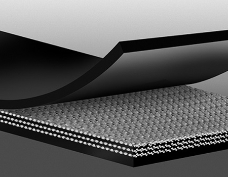 Cross section of Continental Pathfinder Plus conveyor belt.