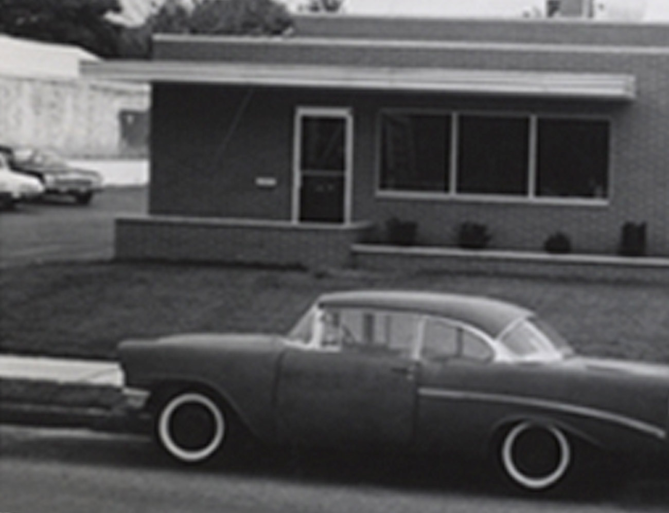 Car outside original Binkelman warehouse.