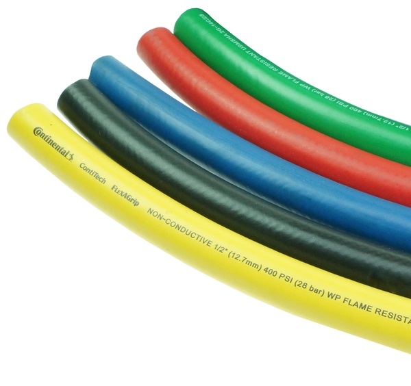 Continental Flexagrip hose in five different colors.